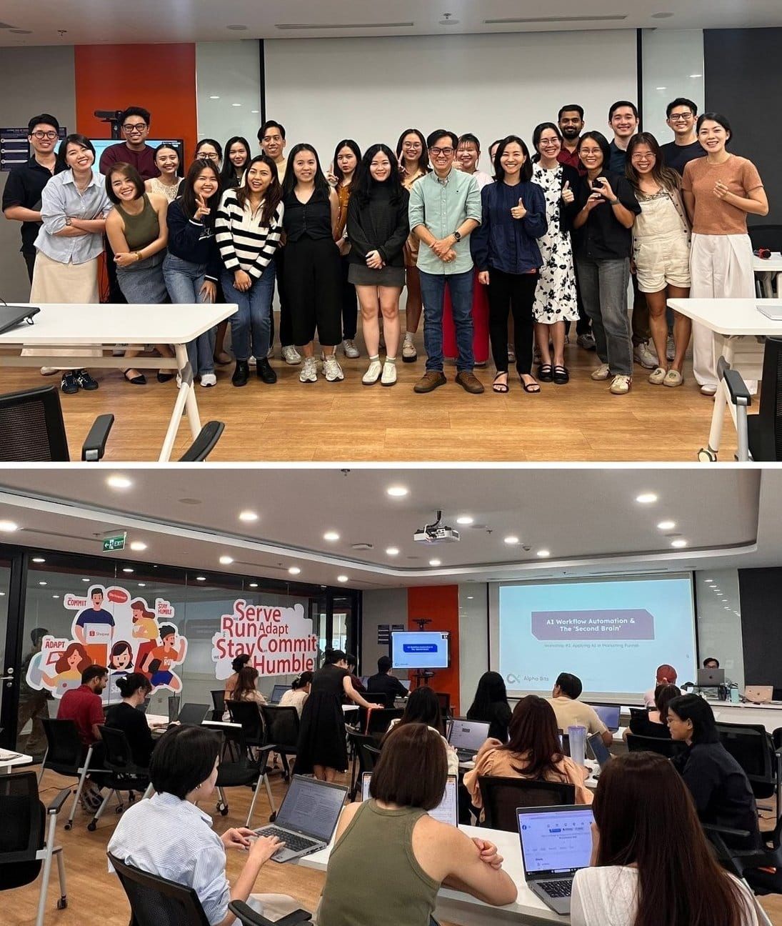 Alpha Bits AI Workshop — live training session with operational leaders