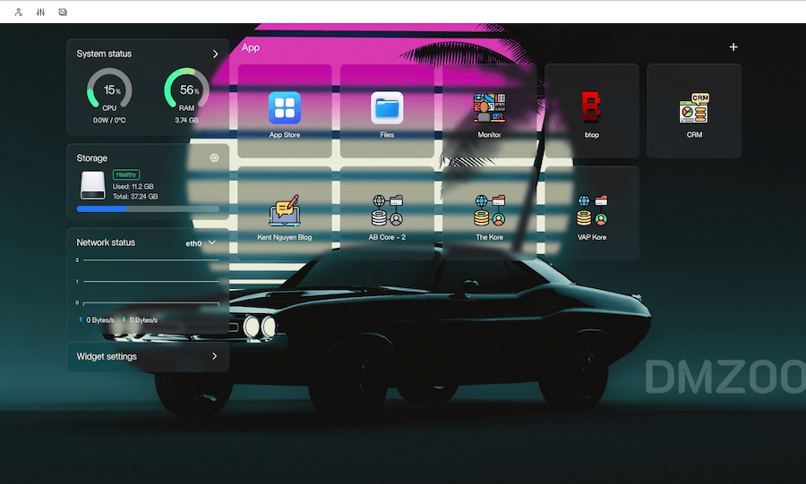 CasaOS App Store showing various applications available for one-click installation